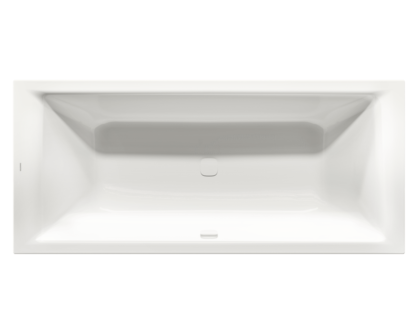 Kaldewei Puro Next Duo in der Farbe Alpinweiß: 
Die Kaldewei Puro Next Duo ermöglicht durch zwei 
ergonomische Rückenschrägen das Baden zu zweit.