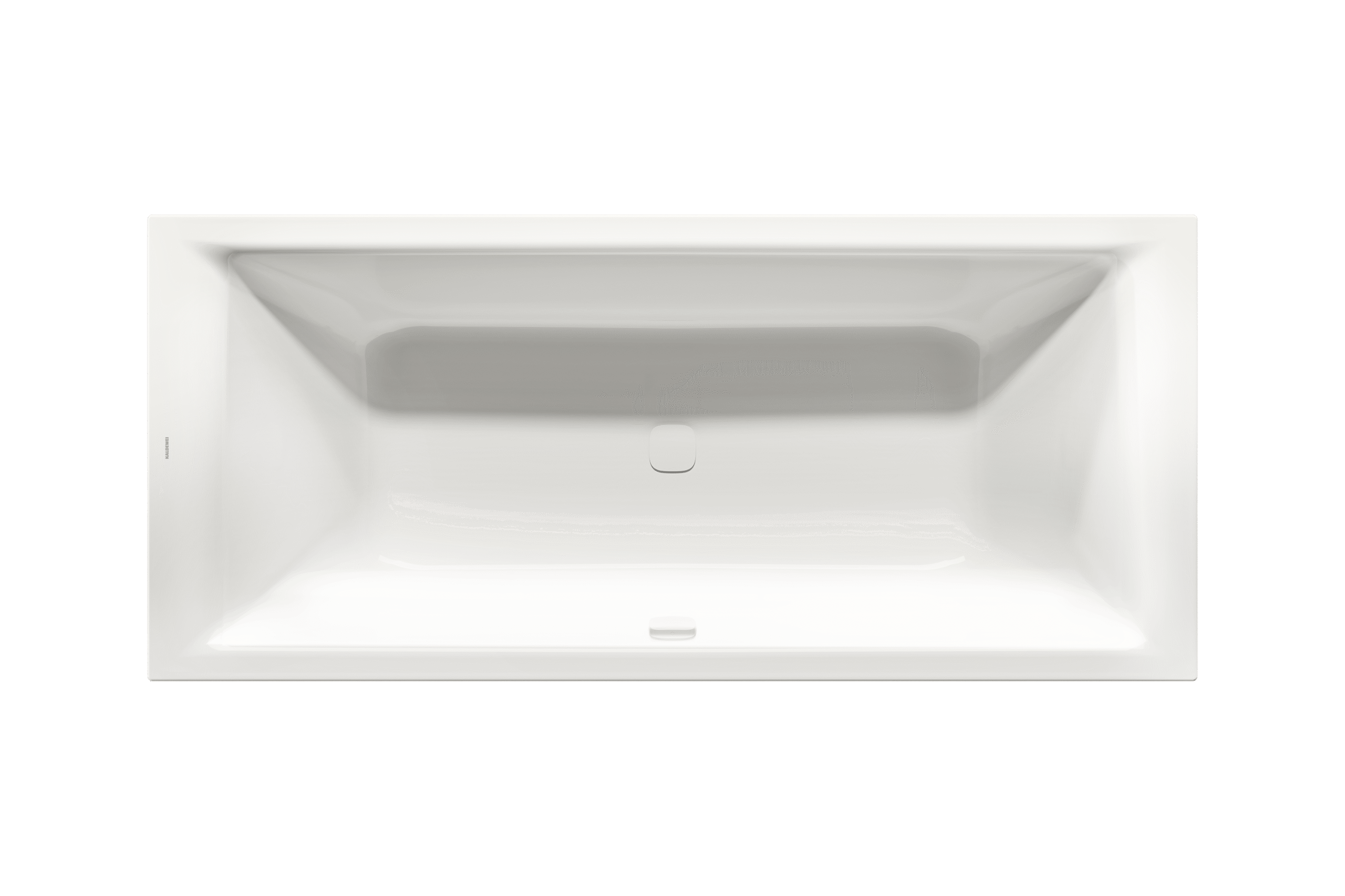 Kaldewei Puro Next Duo in der Farbe Alpinweiß: 
Die Kaldewei Puro Next Duo ermöglicht durch zwei 
ergonomische Rückenschrägen das Baden zu zweit.